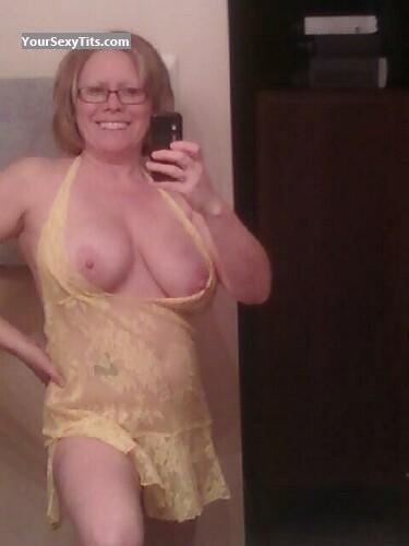 Tit Flash: My Very Big Tits (Selfie) - Topless Debbie from United States